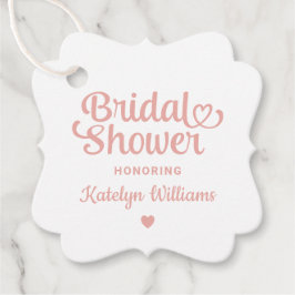 Personalisierte Rose Gold Wedding Brautparty Geschenkanhänger