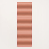 Personalisierte Rose Goldfokus Monogramm Yoga Mat Yogamatte (Rückseite)