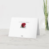 Personalisierte Rose Grußkarte Hochzeitkarte Karte (Rückseite)