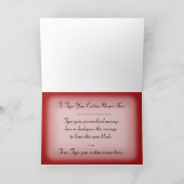 Personalisierte Rose Grußkarte Hochzeitkarte Karte (Innenseite)