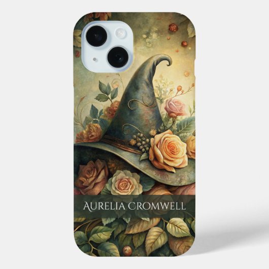 Personalisierte Rose Hexenhut-Handy-Fall Case-Mate iPhone Hülle (Rückseite)
