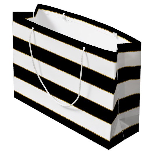 Personalisierte Rose Hydrangeas Große Geschenktüte (Rückseite Schrägansicht)