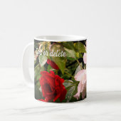Personalisierte Rose Kaffeetasse (Vorderseite Links)