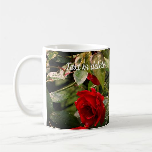 Personalisierte Rose Kaffeetasse (Links)