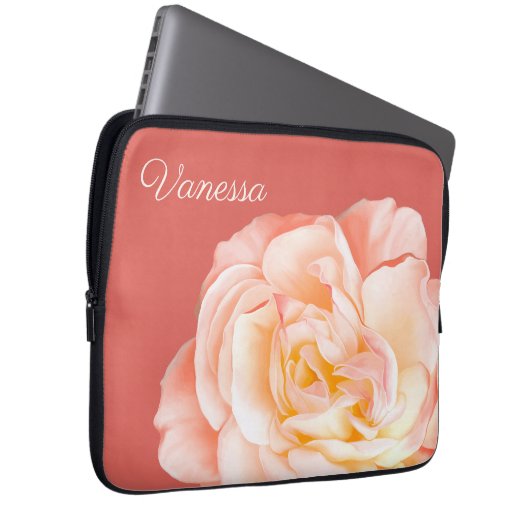 Personalisierte Rose Laptopschutzhülle (Vorne Rechts)