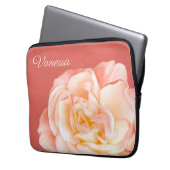 Personalisierte Rose Laptopschutzhülle (Vorderseite Links)