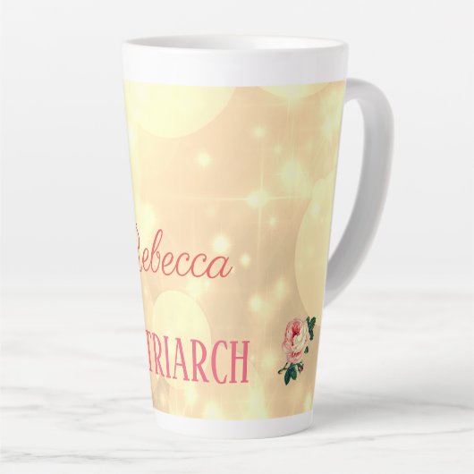 Personalisierte Rose Milchtasse (Rechte Ecke)