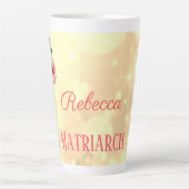 Personalisierte Rose Milchtasse (Vorderseite)
