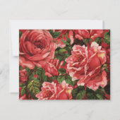 Personalisierte Rose Mitteilungskarte (Rückseite)