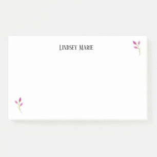 PERSONALISIERTE ROSE Nachhinweise Post-it Klebezettel