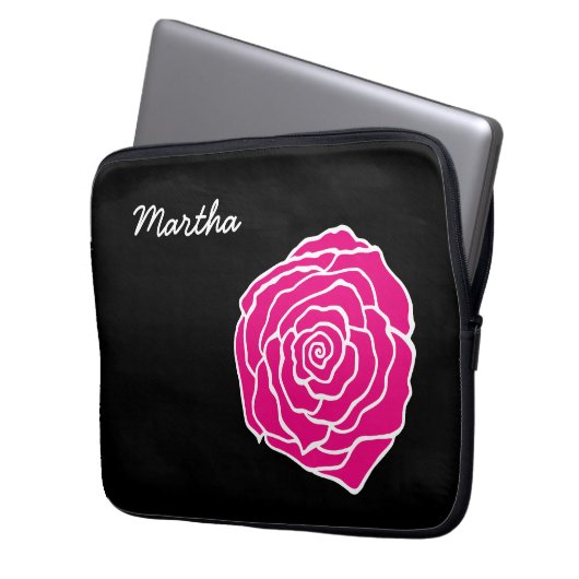 Personalisierte Rose Notebook-Gehäuse Laptopschutzhülle (Vorderseite Links)