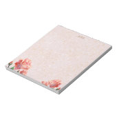 Personalisierte Rose Notepad Notizblock (Rotiert)