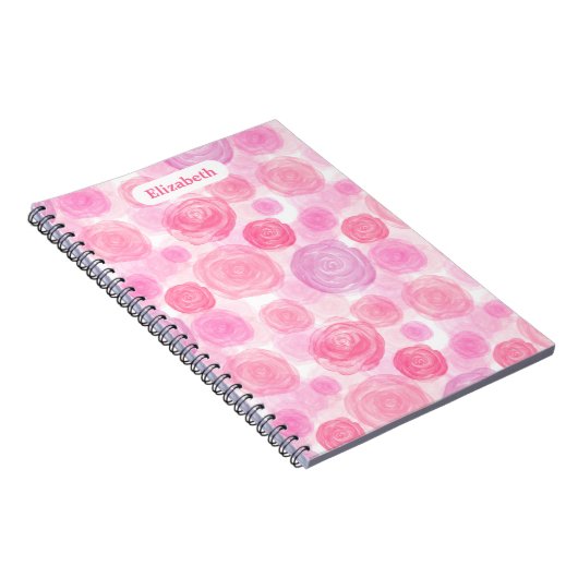 Personalisierte Rose Notizblock (Rechte Seite)