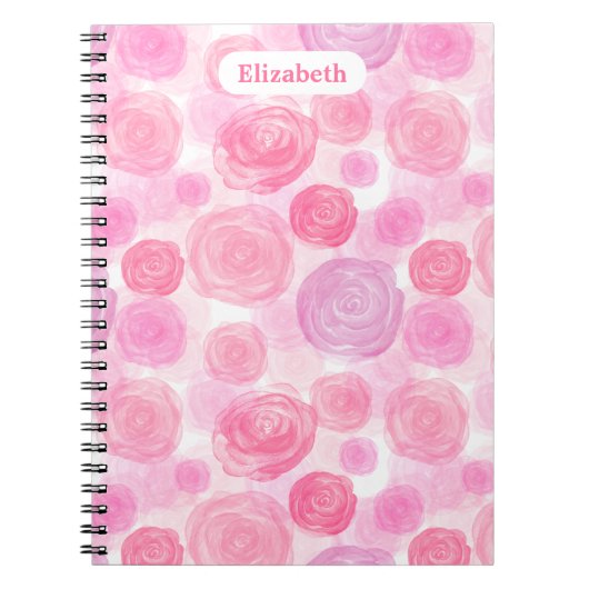 Personalisierte Rose Notizblock (Vorderseite)