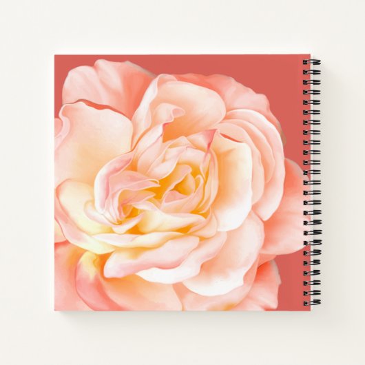 Personalisierte Rose Notizblock (Rückseite)