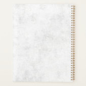 Personalisierte Rose, Tinte & Zeitplaner Planer (Rückseite)