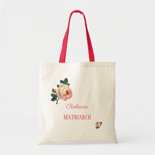 Personalisierte Rose Tragetasche (Vorne)