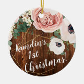 Personalisierte Rose XMAS Ornament Geometrische Ga (Vorne)