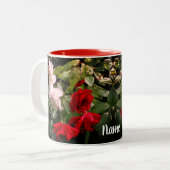 Personalisierte Rose Zweifarbige Tasse (Vorderseite Links)