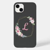 Personalisierte Rosen auf Grau Case-Mate iPhone Hülle (Rückseite)
