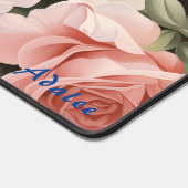 Personalisierte Rosen Blumenmatte Schreibtischunterlage (Ecke)