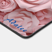 Personalisierte Rosen Blumenmatte Schreibtischunterlage (Ecke)
