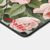 Personalisierte Rosen Blumenmatte Schreibtischunterlage (Ecke)