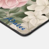 Personalisierte Rosen Blumenmatte Schreibtischunterlage (Ecke)