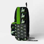 Personalisierte Rosenknospe-Blume Bedruckter Rucksack (Rechts)