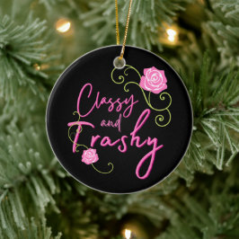 Personalisierte Rosenschmuck Keramik Ornament