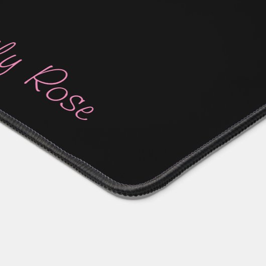 Personalisierte Rosenschmuck Schreibtischunterlage (Ecke)