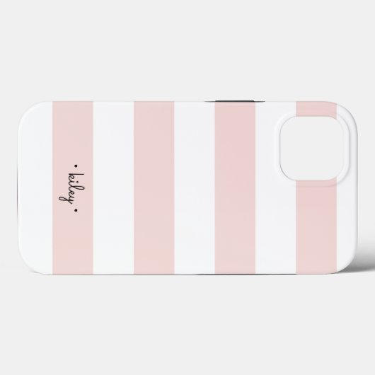 Personalisierte Rost- und Weißstreifen Case-Mate iPhone Hülle (Rückseite (Horizontal))