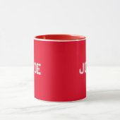 Personalisierte Rot-Combo-Stil-Tasse Tasse (Zentrum)