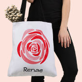 Personalisierte Rot-Rosa-Tosacktasche Tasche