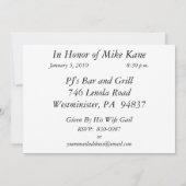 Personalisierte Rot-u. Gold50. Einladung (Rückseite)