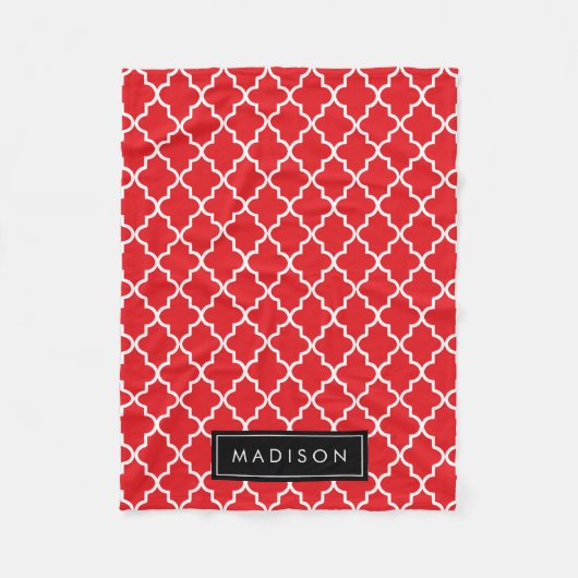 Personalisierte Rot- und Schwarzwaldfolie Fleecedecke (Vorderseite)