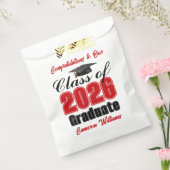 Personalisierte rote Abschlussfeier der Klasse 202 Geschenktütchen (Versiegelt)