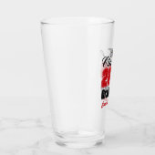 Personalisierte rote Abschlussfeier der Klasse 202 Glas (Rechts)