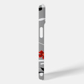 Personalisierte Rote Blume und Silhouette Case-Mate iPhone Hülle (Rückseite / Rechts)