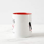 Personalisierte Rote Bottom Stiletto Heel Boss Lad Zweifarbige Tasse (Mittel)
