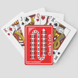 Personalisierte rote Cribbage-Spielkarten Spielkarten