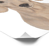 Personalisierte Rote Dackel Kunst Fotodruck (Ecke)