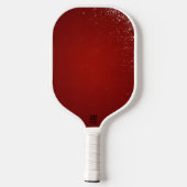 Personalisierte rote Diamanten - Pickleball Schläger (Rückseite)