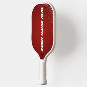 Personalisierte rote Diamanten - Pickleball Schläger (Links)