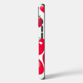Personalisierte Rote Erdbeeren (weiß) Case-Mate iPhone Hülle (Rückseite / Links)