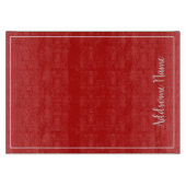 Personalisierte rote Farbe Schneidebrett (Vorderseite)