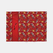 Personalisierte rote fleecedecke (Vorderseite (Horizontal))