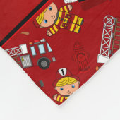 Personalisierte rote fleecedecke (Ecke)