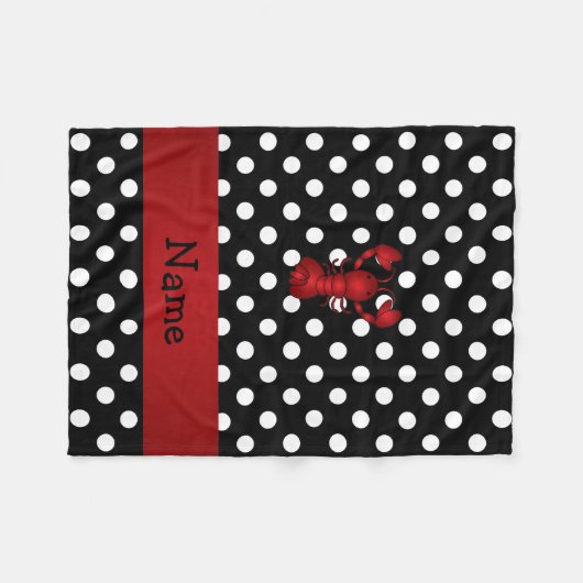 Personalisierte rote fleecedecke (Vorderseite (Horizontal))