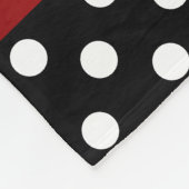 Personalisierte rote fleecedecke (Ecke)